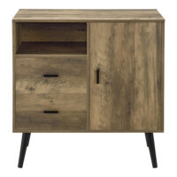 Sideboard Tingsryd 78x38x82cm Schwarz/Eiche