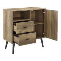 Sideboard Tingsryd 78x38x82cm Schwarz/Eiche