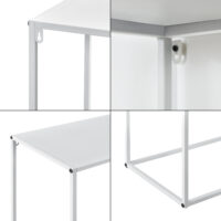 Konsolentisch Aiora 95x110x32cm Metall Weiss