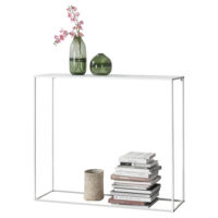 Konsolentisch Aiora 95x110x32cm Metall Weiss
