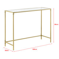 Konsolentisch Alajärvi 100x35x80cm Goldfarben