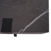 Konsolentisch Beistelltisch Metall 75x100x40cm Marmor-Optik grau
