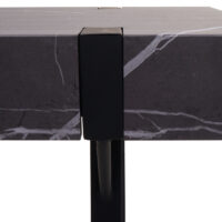 Konsolentisch Beistelltisch Metall 75x100x40cm Marmor-Optik grau
