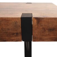 Konsolentisch Beistelltisch Metall 75x100x40cm dunkle Wildeiche
