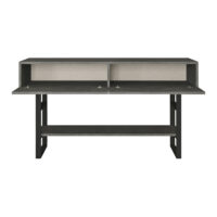 Konsolentisch Lappeenranta 139x43x76cm Betonoptik Schwarz