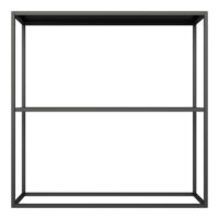 Konsolentisch Strömstad 80x79.5x26cm Schwarz matt