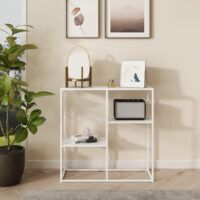 Konsolentisch Strömstad mit 3 Ablagen Weiss