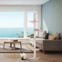 Kratzbaum Deckenhoch höhenverstellbar 40x34x230-260cm