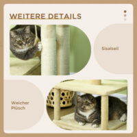 Kratzbaum Katzenbaum 99cm Kletterbaum mit Hängebett