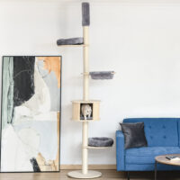 Kratzbaum Katzenbaum Deckenhoch 50x50x232-252cm