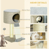 Kratzbaum Katzenbaum mit Höhle 30x30x50cm