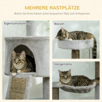 Kratzbaum Katzenbaum mit Katzenhöhle 113cm