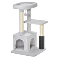 Kratzbaum Katzenbaum mit Massageecke Katzenhöhle 48x48x85cm