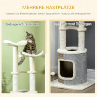 Kratzbaum Kletterbaum mit Katzenhöhle Katzenbaum mit Plattform