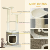 Kratzbaum Kletterbaum mit Katzenhöhle Katzenbaum mit Plattform