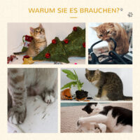 Kratzbrett für Katzen Kratzspielzeug 60x29x26.5cm