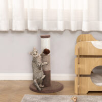 Kratzstamm Katzenbaum Spielbaum Braun 30x30x46cm