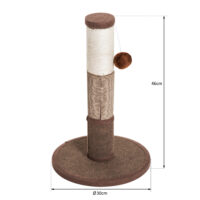 Kratzstamm Katzenbaum Spielbaum Braun 30x30x46cm