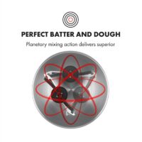 Küchenmaschine 1200 WATT 5 Liter ~ rot