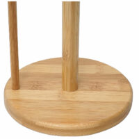 Küchenrollenhalter Rollenhalter Papierrollenhalterung mit Führung Bambus