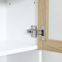 Küchenschrank Buffet 180 cm mit Glastüren Geschirrschrank 