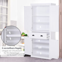 Küchenschrank Buffet Landhaus Weiss 80 x 37 x 183 cm