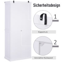 Küchenschrank Buffet Landhaus Weiss 80 x 37 x 183 cm