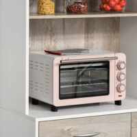 Küchenschrank Buffet Mikrowellenregal mit 4 Ablagen