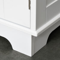 Küchenschrank Buffet Vitrine Landhaus Weiss 68 x 39.5 x 170 cm