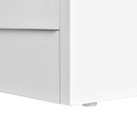 Küchenschrank Buffet Vitrine Landhaus Weiss 80 x 37 x 183 cm