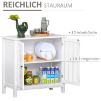 Küchenschrank Geschirrschrank Buffet Glastür 80 x 365 x 76