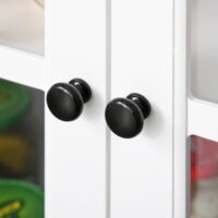 Küchenschrank Geschirrschrank Buffet Glastür 80 x 365 x 76