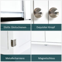 Küchenschrank Sideboard mit 2 Schubladen 68 x 403 x 85 cm