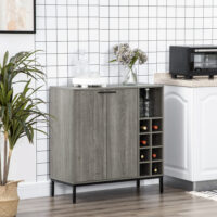 Küchenschrank Sideboard mit Weinregal 86.4x40x91.4cm