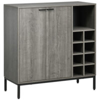 Küchenschrank Sideboard mit Weinregal 86.4x40x91.4cm
