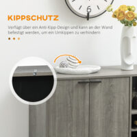 Küchenschrank Sideboard mit Weinregal 86.4x40x91.4cm