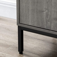 Küchenschrank Sideboard mit Weinregal 86.4x40x91.4cm