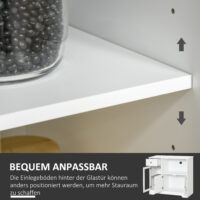 Küchenschrank mit Ablage für Mikrowelle 90 x 40 x 82 cm