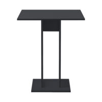 Esstisch Lindesnes 65x65x78 cm Dunkelgrau Matt