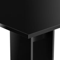Esstisch Lindesnes 65x65x78 cm Schwarz Hochglanz