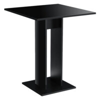 Esstisch Lindesnes 65x65x78 cm Schwarz Hochglanz