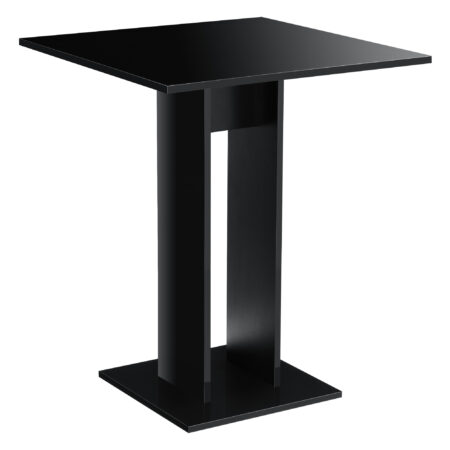 Esstisch Lindesnes 65x65x78 cm Schwarz Hochglanz
