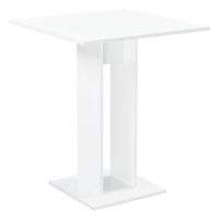 Esstisch Lindesnes 65x65x78 cm Weiss Hochglanz