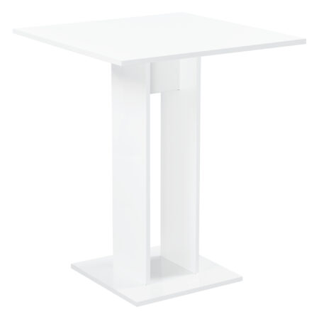 Esstisch Lindesnes 65x65x78 cm Weiss Hochglanz