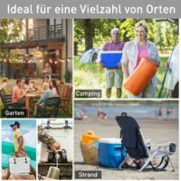 Kühlbox mit Tischkicker Tischfussball 65L Mobil mit Rollen