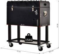 Kühlbox mit Tischkicker Tischfussball 65L Mobil mit Rollen