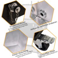 Kühlbox mit Tischkicker Tischfussball 65L Mobil mit Rollen