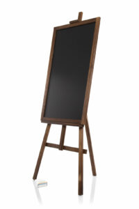 Kundenstopper 140x62cm Werbetafel Staffelei dunkelbraun