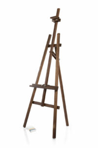 Kundenstopper 140x62cm Werbetafel Staffelei dunkelbraun