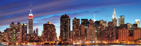 LED-Bild Pinnwand Timer ~ 120x40cm New York